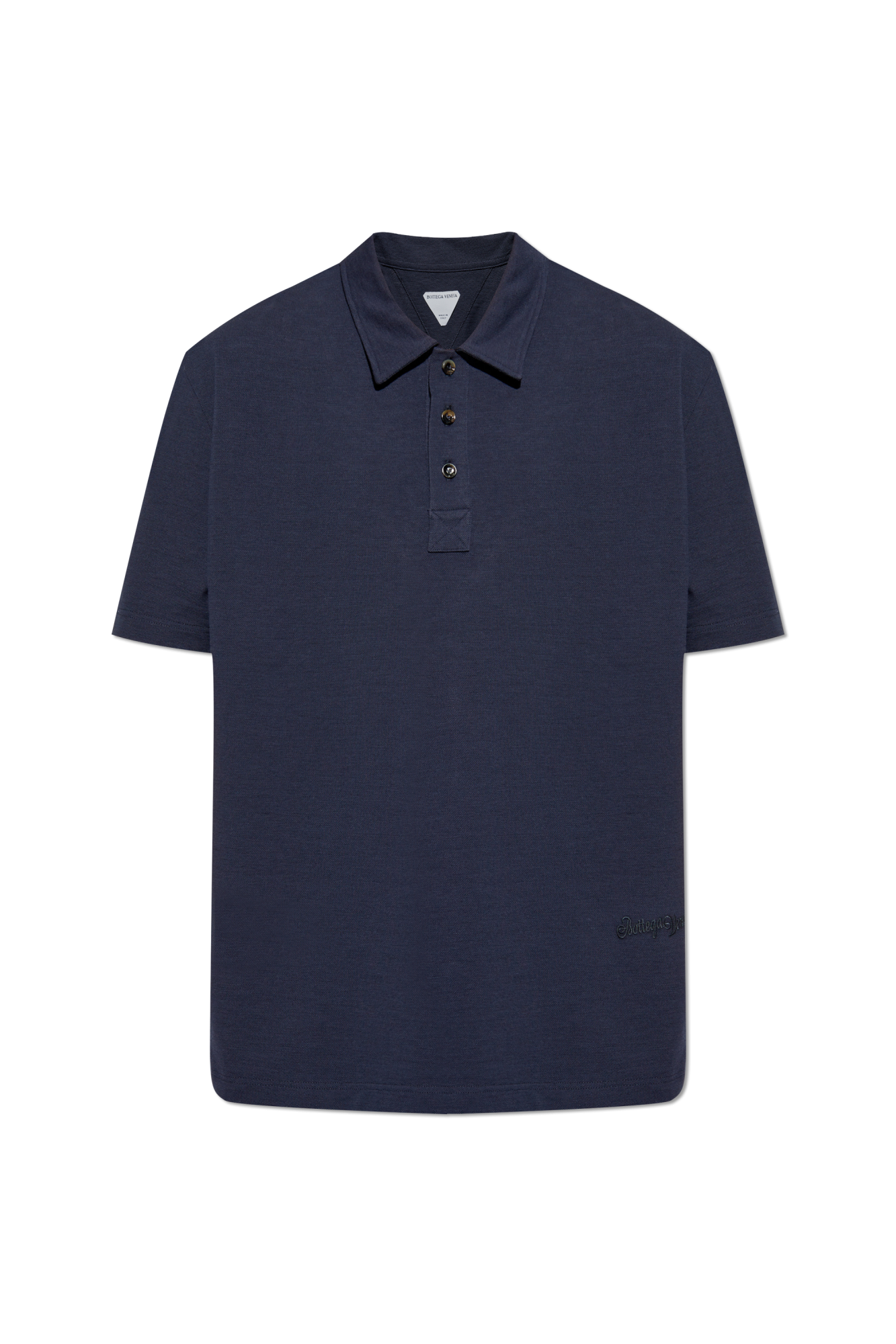 Tシャツ・カットソー BOTTEGA VENETA Midnight Blue Cashmere Polo Shirt Bottega Veneta Midnight Blue Cashmere Polo Shirt Bottega Veneta